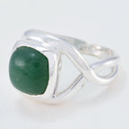 Green Onyx Solitaire Indian 92.5 Silver Green Gems Minimal Modern Ring Jewellery