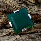 Green Onyx Solitaire Spanish Silver Green Gemstones Chunky Armor Ring Jewelry