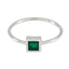 Green Onyx Solitaire Korean 925 Sterling Silver Green Gemstone Elegant  Contemporary Ring Jewellery