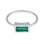 Green Onyx Solitaire American Silver Green Gemstone Delicate Romantic Ring Jewellery