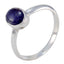 Iolite Solitaire Turkish Sterling Silver Blue Gems Delicate Glamorous Ring Jewellery