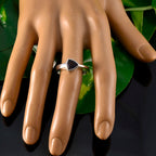 Iolite Solitaire Australian Sterling Silver Blue Gemstone Tiny Ethnic Ring Jewellery