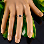 Iolite Solitaire Australian 925 Silver Blue Gemstone Elegant  Artisan Ring Jewellery