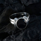 Iolite Solitaire African Silver Blue Gemstone Tiny Modern Ring Jewellery