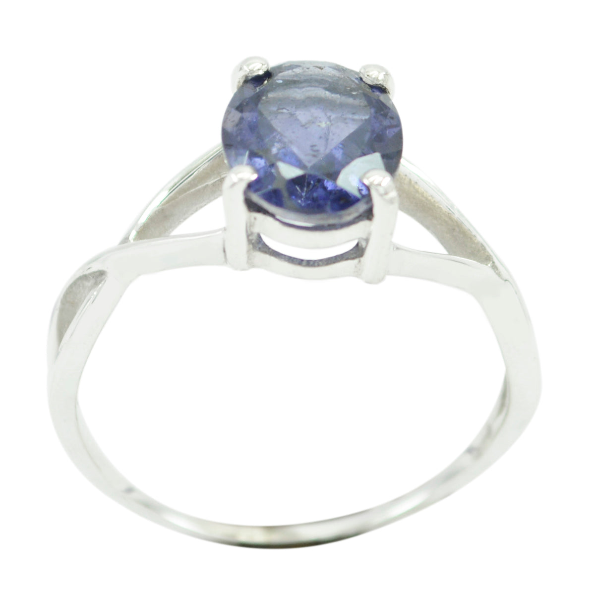 Iolite Solitaire Japanese Sterling Silver Blue Gemstones Delicate Fairytale Ring Jewellery Главное изображение товара