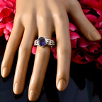 Iolite Solitaire Australian Silver Blue Gemstones Featherlight Filigree Ring Jewellery