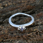 Iolite Solitaire Turkish Silver Blue Gems Delicate Romantic Ring Jewellery