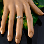 Iolite Solitaire American Silver Blue Gemstone Dainty Sophisticated Ring Jewelry