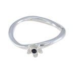 Iolite Solitaire American Silver Blue Gemstone Dainty Sophisticated Ring Jewelry