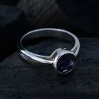 Iolite Solitaire African 92.5 Silver Blue Gemstones Featherlight Fairytale Ring Jewellery