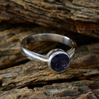 Iolite Solitaire African 92.5 Silver Blue Gemstones Featherlight Fairytale Ring Jewellery