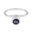 Iolite Solitaire Turkish Sterling Silver Blue Gemstone Delicate Glamorous Ring Jewellery
