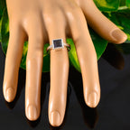 Iolite Solitaire Moroccan 925 Sterling Silver Blue Gems Featherlight Feminine Ring Jewelry