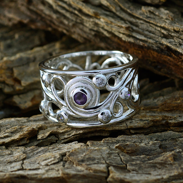Iolite multiple Egyptian Sterling Silver Blue Gems Classic Bubble Ring Jewelry