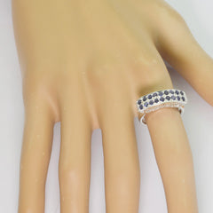 Iolite multiple Turkish 925 Silver Blue Gems Whisper thin Luxurious Ring Jewellery