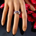 Iolite Hepta German 925 Silver Blue Gemstones Classic Trendy Band Jewelry