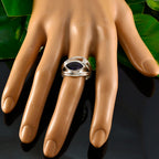 Iolite Toi et Moi German Sterling Silver Blue Gems Tiny Boho Ring Jewelry