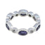 Iolite multiple Indian 925 Sterling Silver Blue Gemstone Minimal Eternity Band Jewelry