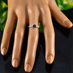 Iolite Trilogy Japanese 92.5 Silver Blue Gemstone Elegant  Abstract Ring Jewellery