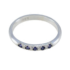 Iolite Penta Japanese Sterling Silver Blue Gems Elegant  Fairytale Ring Jewelry