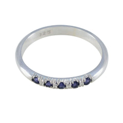 Iolite Penta Japanese Sterling Silver Blue Gems Elegant  Fairytale Ring Jewelry
