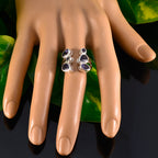 Iolite Hexa Russian 925 Sterling Silver Blue Gemstone Tiny Cultural Ring Jewellery