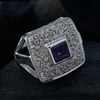 Iolite Halo Egyptian Sterling Silver Blue Gems Versatile Contemporary Ring Jewelry