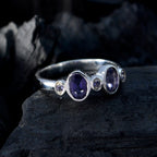 Iolite Halo Turkish Sterling Silver Blue Gems Dainty Romantic Ring Jewellery