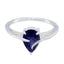 Iolite Halo Korean Silver Blue Gems Dainty Fairytale Ring Jewellery