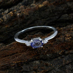Iolite Halo Turkish 92.5 Silver Blue Gemstones Elegant  Sophisticated Ring Jewellery
