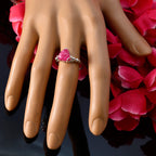 Indian Ruby Solitaire Moroccan 92.5 Silver Red Gemstone Delicate Rope Wire Ring Jewelry