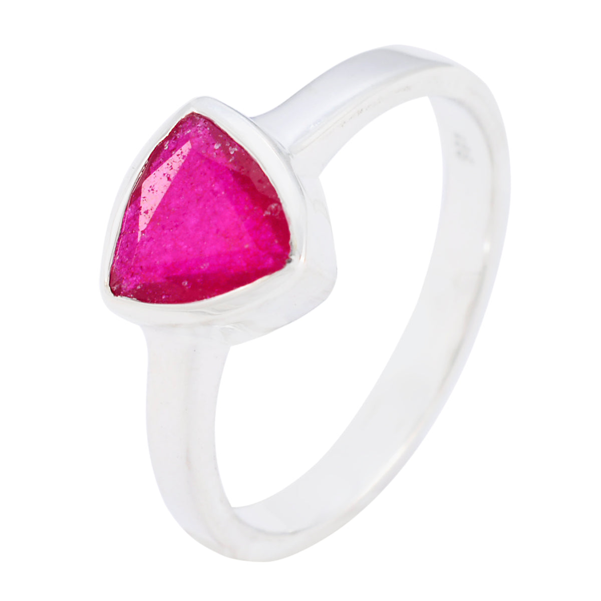 Indisk Rubin Solitaire Mexikanska Silverröda Ädelstenar Eleganta Hantverksring Smycken Sekundär produktbild