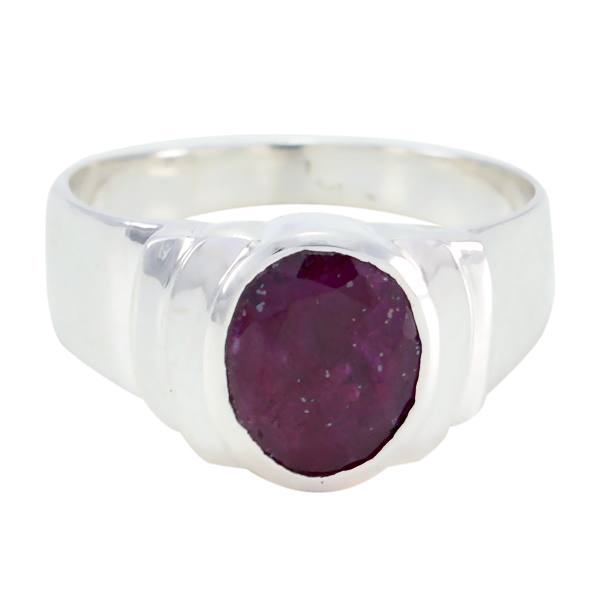 Indian Ruby Solitaire Russian 92.5 Silver Red Gems Eye catching valentine Ring Jewelry