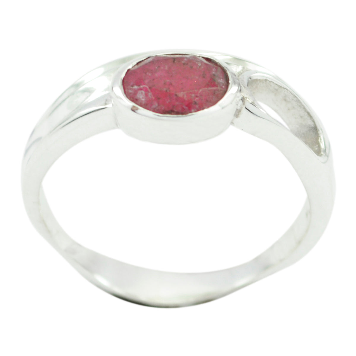 Indian Ruby Solitaire Turkish 925 Sterling Silver Red Gemstones Whisper thin Trendy Ring Jewellery