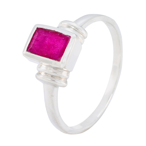 Indian Ruby Solitaire Turkish 92.5 Silver Red Gems Whisper thin Graceful Ring Jewelry