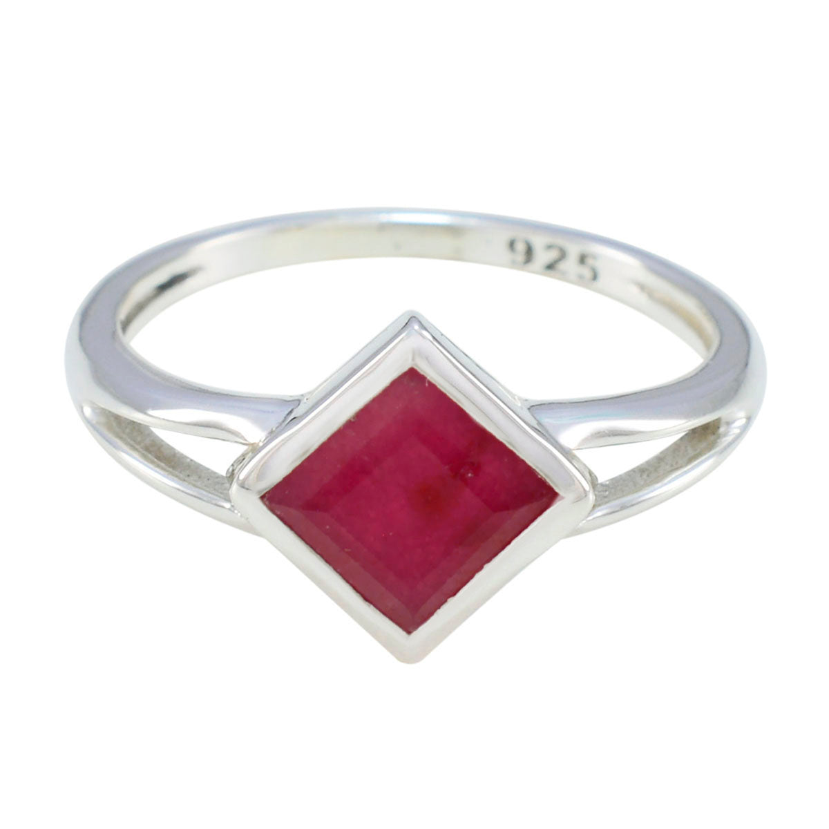 Indian Ruby Solitaire Turkish 925 Sterling Silver Red Gemstone Dainty Sophisticated Ring Jewelry