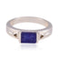 Indian Blue Sapphire Solitaire Moroccan Silver Blue Gems Slim Contemporary Ring Jewelry