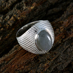 Labradorite Solitaire Egyptian Sterling Silver Gray Gems Versatile engravings Ring Jewellery