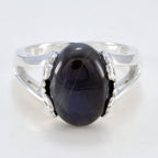 Labradorite Solitaire French Sterling Silver Gray Gemstones Classic  Sophisticated Ring Jewelry