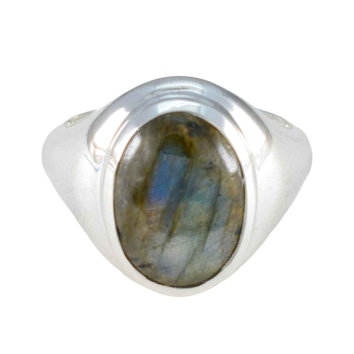 Labradorite Solitaire Russian Silver Gray Gemstones Eye catching Promise Ring Jewelry