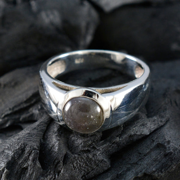 Citrine Solitaire French 925 Silver Yellow Gems Slim Graceful Ring Jewellery