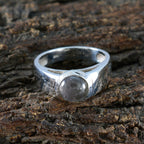 Citrine Solitaire French 925 Silver Yellow Gems Slim Graceful Ring Jewellery