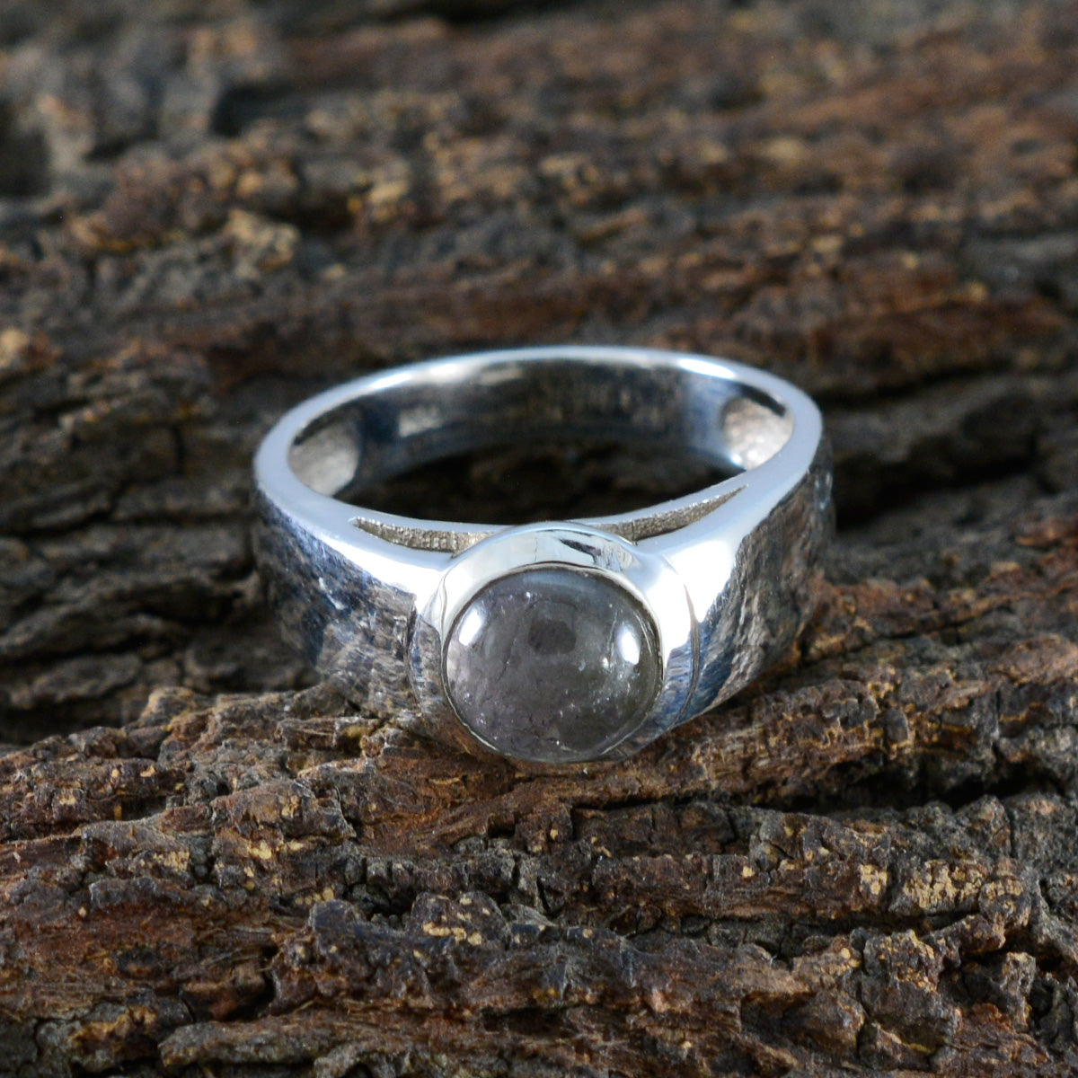 Citrine Solitaire French 925 Silver Yellow Gems Slim Graceful Ring Jewellery