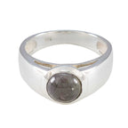 Citrine Solitaire French 925 Silver Yellow Gems Slim Graceful Ring Jewellery