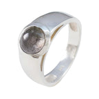 Citrine Solitaire French 925 Silver Yellow Gems Slim Graceful Ring Jewellery