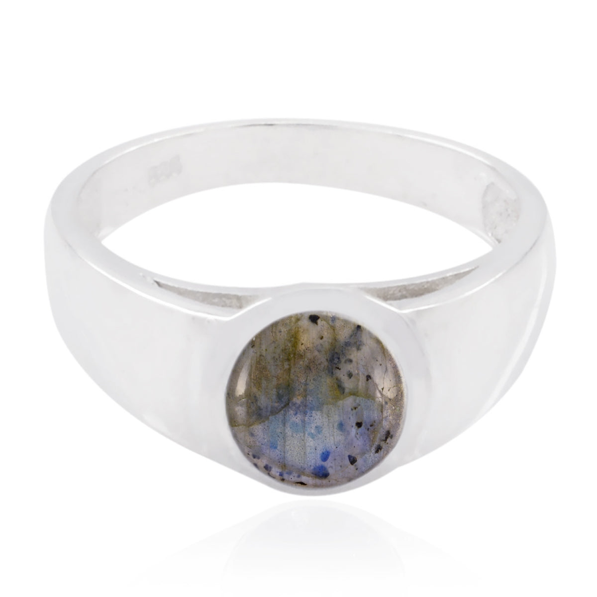 Citrine Solitaire French 925 Silver Yellow Gems Slim Graceful Ring Jewellery