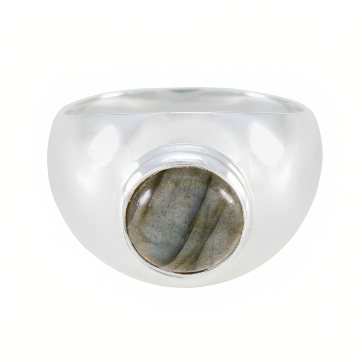 Labradorite Solitaire Moroccan 925 Sterling Silver Gray Gemstone Eye catching Graceful Ring Jewellery