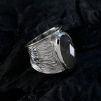 Labradorite Solitaire French 925 Silver Gray Gems Statement Heritage Ring Jewelry