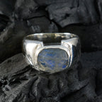 Labradorite Solitaire Indian Sterling Silver Gray Gemstone Essential  Modern Ring Jewelry