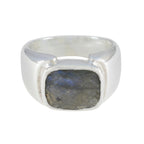 Labradorite Solitaire Indian Sterling Silver Gray Gemstone Essential  Modern Ring Jewelry